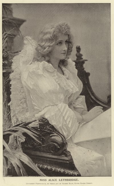 Alice Lethbridge kisasszony alkotó: English Photographer
