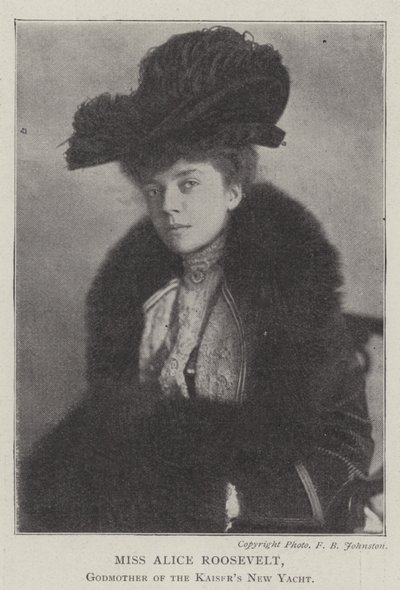 Alice Roosevelt kisasszony, a Kaisers New Yacht keresztanyja alkotó: English Photographer