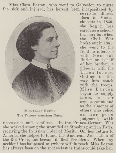 Clara Barton kisasszony, a híres amerikai nővér alkotó: English Photographer