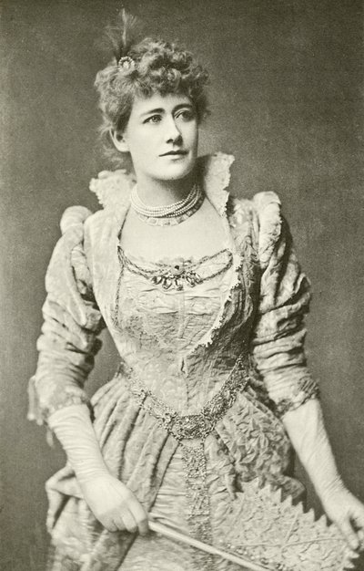 Miss Ellen Terry mint Beatrice (mélynyomás) alkotó: English Photographer