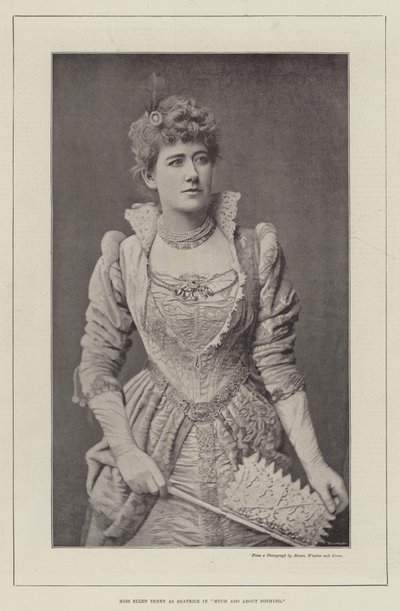 Miss Ellen Terry Beatrice szerepében a Sok háborgás a semmiért című filmben alkotó: English Photographer