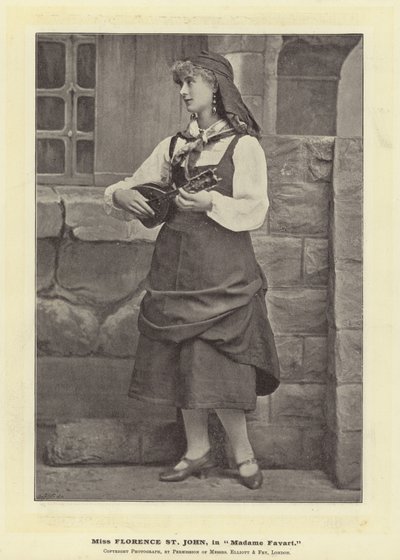 Miss Florence St John, Madame Favartban alkotó: English Photographer