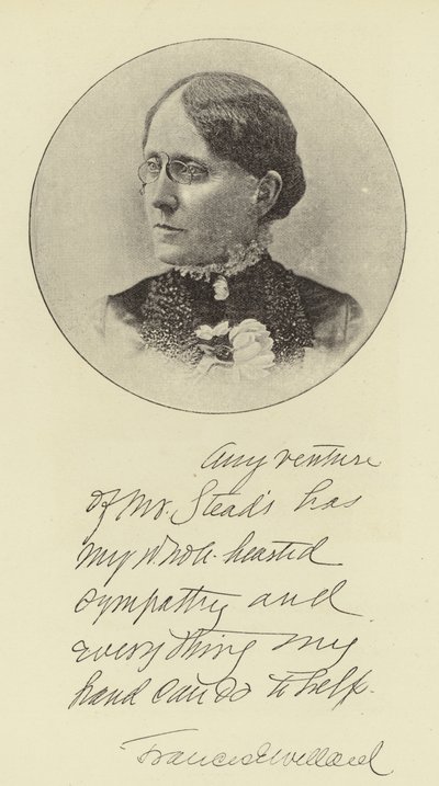 Miss Frances E Willard alkotó: English Photographer