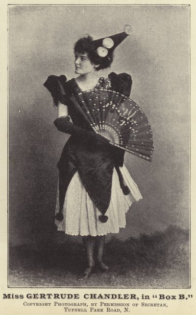 Miss Gertrude Chandler, a B dobozban alkotó: English Photographer