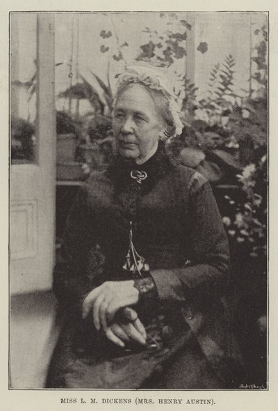 Miss L M Dickens (Mrs Henry Austin) alkotó: English Photographer