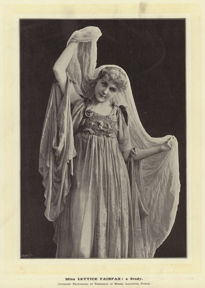 Miss Lettice Fairfax: egy tanulmány alkotó: English Photographer