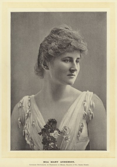 Miss Mary Anderson alkotó: English Photographer