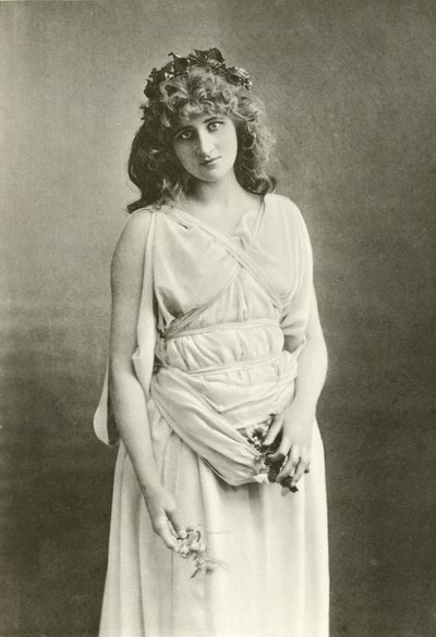 Miss Mary Anderson mint Perdita (mélynyomás) alkotó: English Photographer