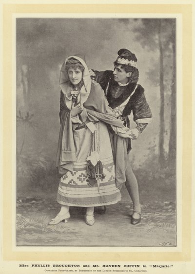 Miss Phyllis Broughton és Mr Hayden Coffin a Marjorie-ban alkotó: English Photographer