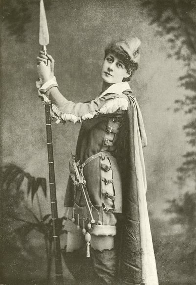 Miss Violet Vanbrugh mint Rosalind (mélynyomás) alkotó: English Photographer