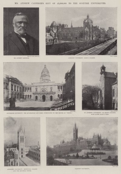 Andrew Carnegie 2 00 000 GBP ajándéka a skót egyetemeknek alkotó: English Photographer