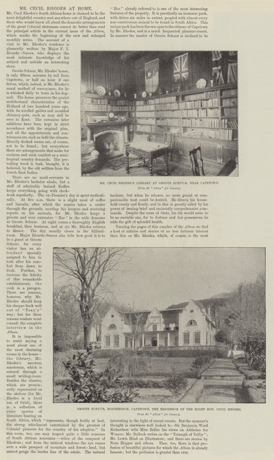 Mr. Cecil Rhodes otthon alkotó: English Photographer