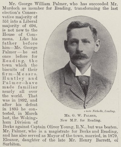 G W Palmer úr, Reading új képviselője alkotó: English Photographer