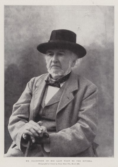 Mr Gladstone utolsó látogatásán a Riviérán alkotó: English Photographer