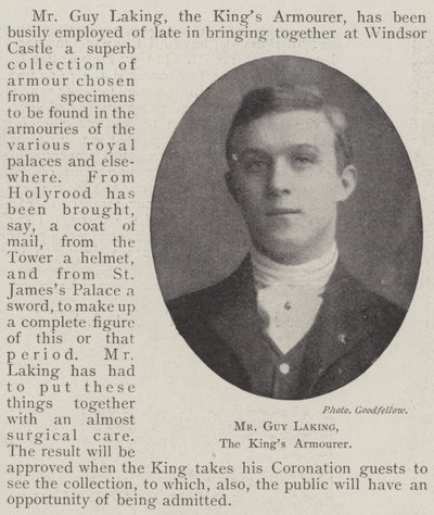 Mr Guy Laking, a Kings Armourer alkotó: English Photographer