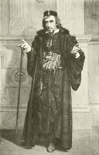 Henry Irving mint Shylock (mélynyomás) alkotó: English Photographer