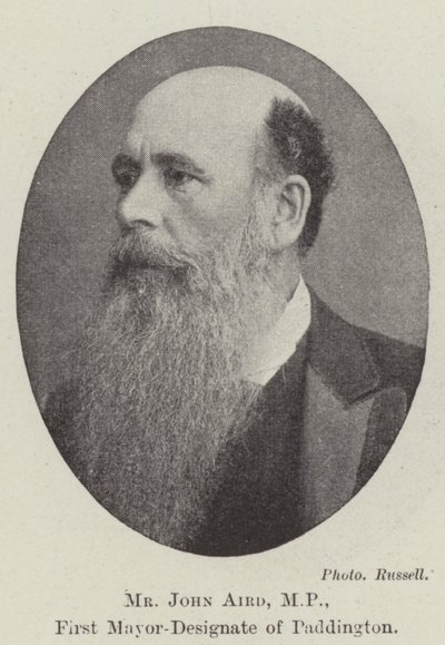John Aird képviselő, Paddington első polgármester-jelöltje alkotó: English Photographer