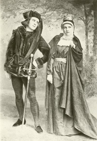 Mr R Mansield és Miss B Cameron mint Richard III és Lady Anne (mélynyomás) alkotó: English Photographer