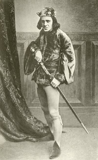 Richard Mansfield, mint Richard III (mélynyomás) alkotó: English Photographer
