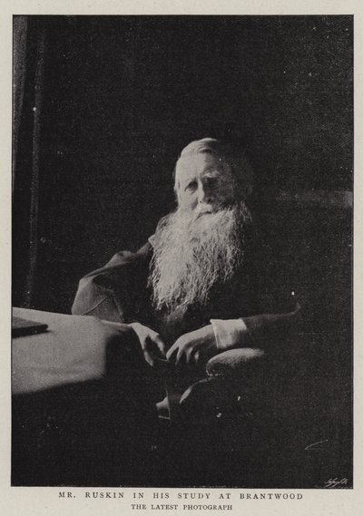 Ruskin úr a brantwoodi tanulmányában alkotó: English Photographer