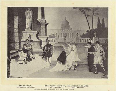 Mr Scarth, mint Appius Claudius. Miss Kate Clinton, mint Virginia. Edmund Tearle úr, mint Virginius alkotó: English Photographer