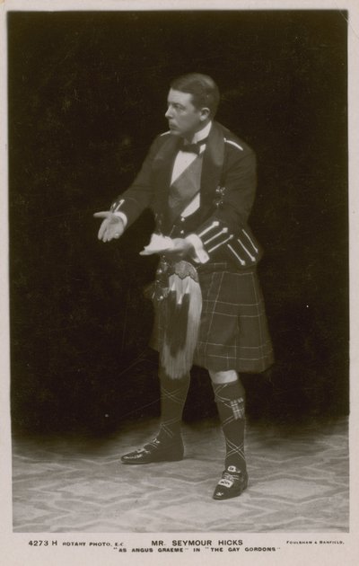 Mr Seymour Hicks, mint Angus Graeme a Meleg Gordonsban alkotó: English Photographer