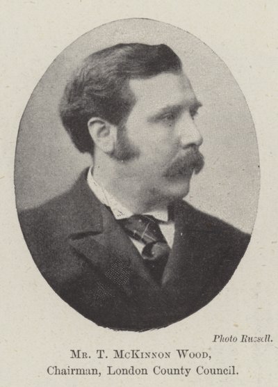 T McKinnon Wood, a London Megyei Tanács elnöke alkotó: English Photographer