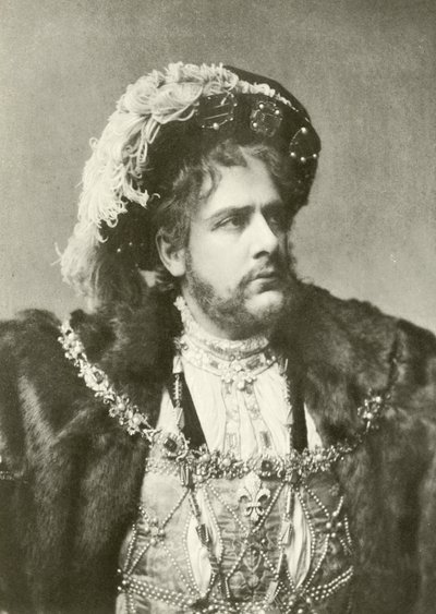 William Terriss VIII. Henrik szerepében (mélynyomás) alkotó: English Photographer
