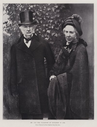 Mr és Mrs Gladstone Hawardenben 1895-ben alkotó: English Photographer