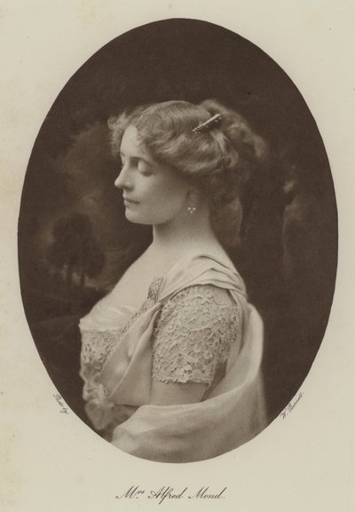 Alfred Mond asszony (fekete-fehér fotó) alkotó: English Photographer