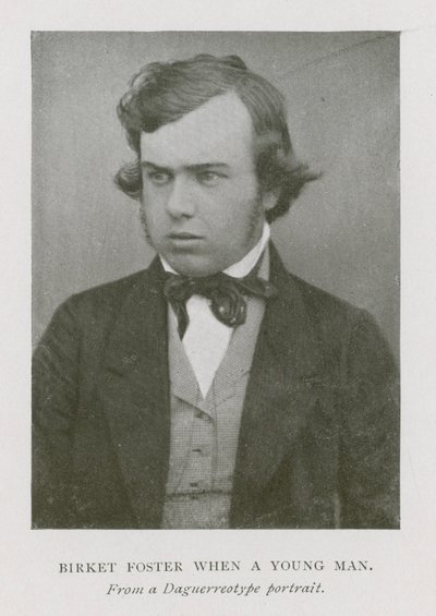 Myles Birket Foster angol művész fiatal férfiként (f/w fotó) alkotó: English Photographer