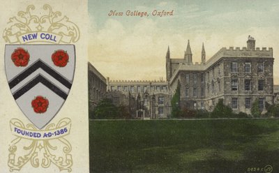 New College, Oxford (színes fotó) alkotó: English Photographer
