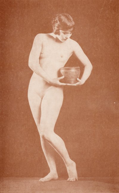 Nudista művészet: Parthenia (fekete-fehér fotó) alkotó: English Photographer