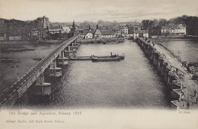 Old Bridge and Aqueduct, Putney, 1878 alkotó: English Photographer