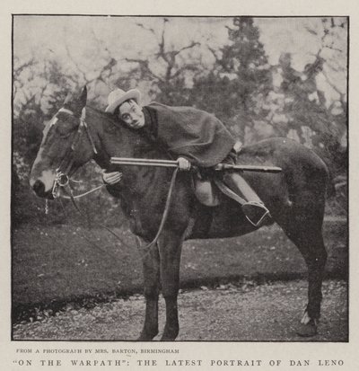 On the Warpath, Dan Leno legújabb portréja alkotó: English Photographer