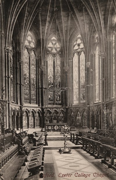 Oxford, Exeter College Chapel (f/w fotó) alkotó: English Photographer