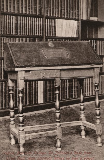 Oxford, Pembroke College, Dr. Johnson