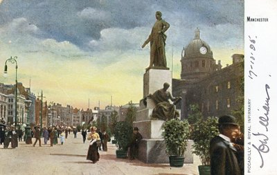 Piccadilly és a Manchesteri Királyi Infirmary alkotó: English Photographer