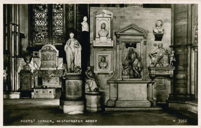 Poets Corner, Westminster Abbey alkotó: English Photographer