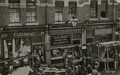 Polly Nathans Fried Fish Shop, Petticoat Lane, London alkotó: English Photographer