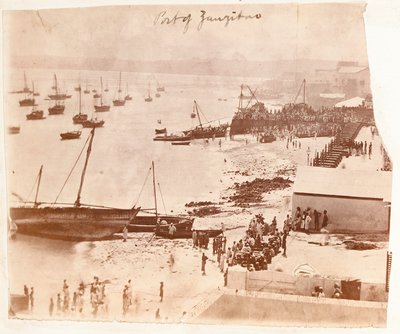 Zanzibár kikötője, Henry Morton Stanley albumáról alkotó: English Photographer