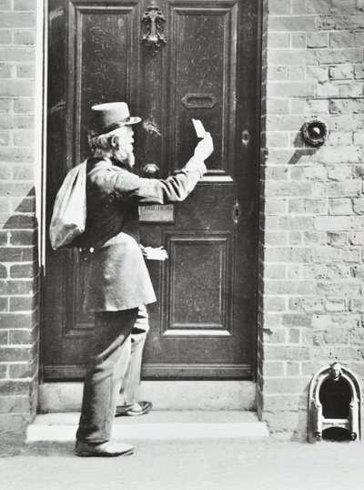 Postás a King William Walkben, Greenwichben, 1885 alkotó: English Photographer
