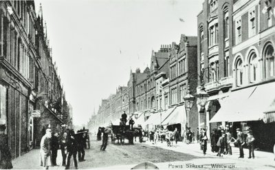 Powis Street, Woolwich: általános nézet, 1890 alkotó: English Photographer
