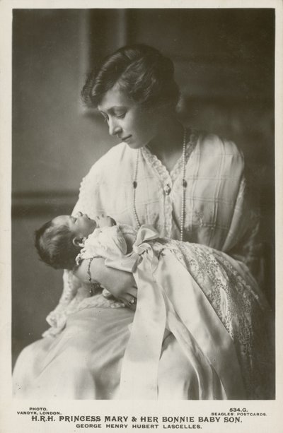 Mária hercegnő, Lascelles vikomtné legidősebb fiával, Györggyel alkotó: English Photographer