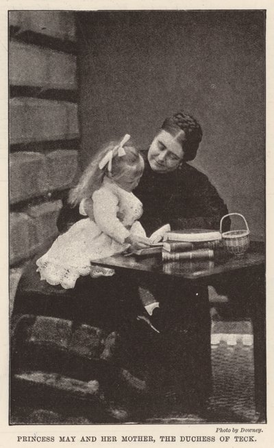 May hercegnő és édesanyja, Teck hercegné alkotó: English Photographer