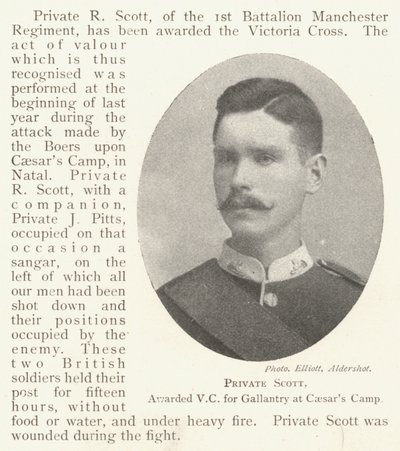 Scott közlegény, a Caesars Camp vitézségéért kitüntetett VC alkotó: English Photographer
