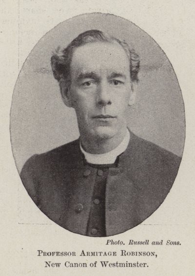 Armitage Robinson professzor, Westminster új kanonokja alkotó: English Photographer