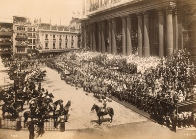 Viktória királynő, gyémánt jubileumi körmenet St Paulsba, 1897 alkotó: English Photographer