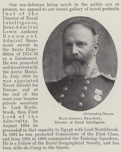 Beaumont ellentengernagy, a haditengerészeti hírszerzés igazgatója alkotó: English Photographer