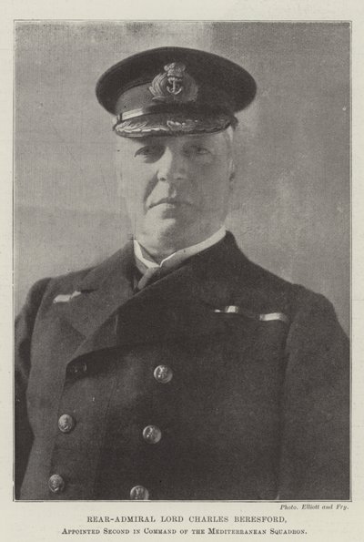 Lord Charles Beresford ellentengernagy, a Földközi-tengeri osztag második parancsnokává nevezték ki alkotó: English Photographer